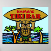 Tiki Bar, naam toevoegen Poster (Voorkant)