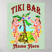 Tiki Bar, naam toevoegen Poster (Voorkant)
