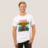 Tiki Bar, naam toevoegen Tri-Blend Shirt (Voorkant volledig)