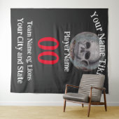 Tiki Bar-nummer naam stadstaat slogan T-Shirt Wandkleed (In Situ (horizontaal))