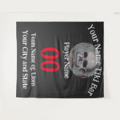 Tiki Bar-nummer naam stadstaat slogan T-Shirt Wandkleed (Voorkant (horizontaal))