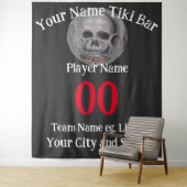 Tiki Bar-nummer naam stadstaat slogan T-Shirt Wandkleed (In situ)