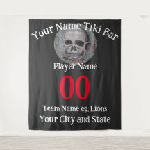 Tiki Bar-nummer naam stadstaat slogan T-Shirt