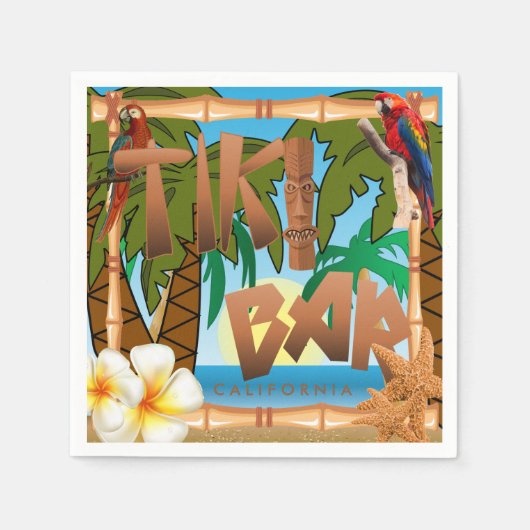 Tiki Bar-partij Servet (Voorkant)