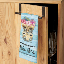 Tiki Bar Party Monogrammed Theedoek