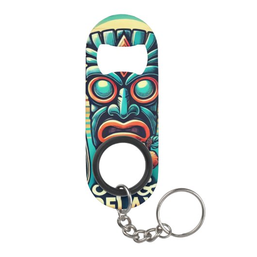 Tiki Bar Roestvrijstalen flesopener Mini Flessenopener (Achterkant)