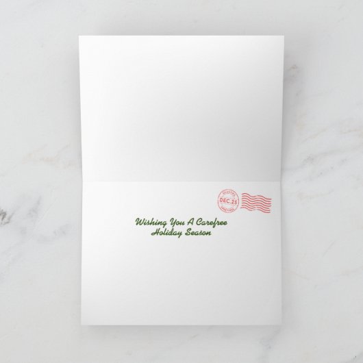 Tiki Bar Sinterklaas Kerst Kaart (Binnen)