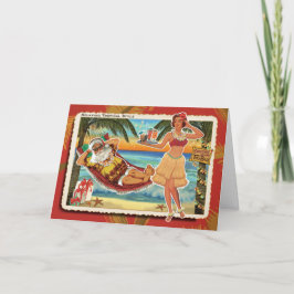 Tiki Bar Sinterklaas Kerst Kaart