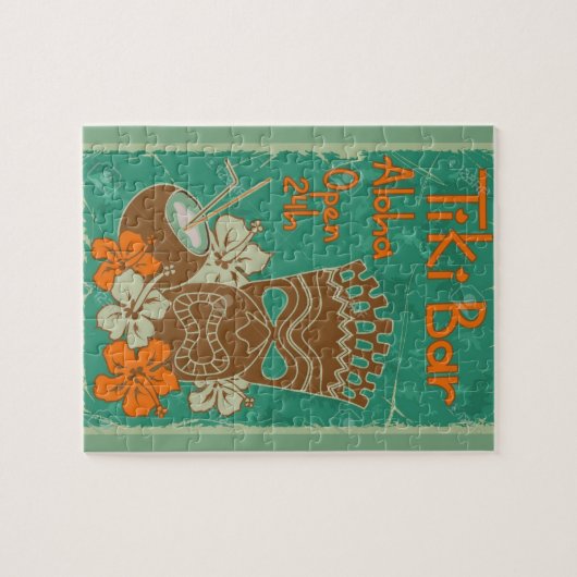 Tiki Bar,  stijl Legpuzzel (Horizontaal)