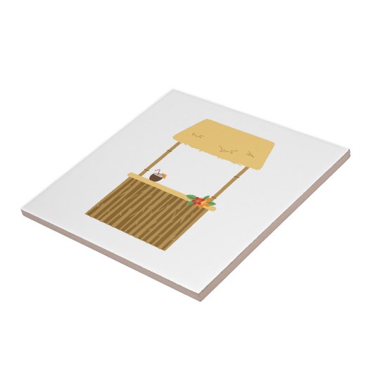 Tiki Bar Tegeltje (Zijkant)