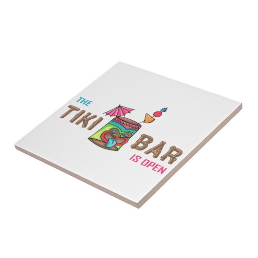 Tiki Bar Tegeltje (Zijkant)