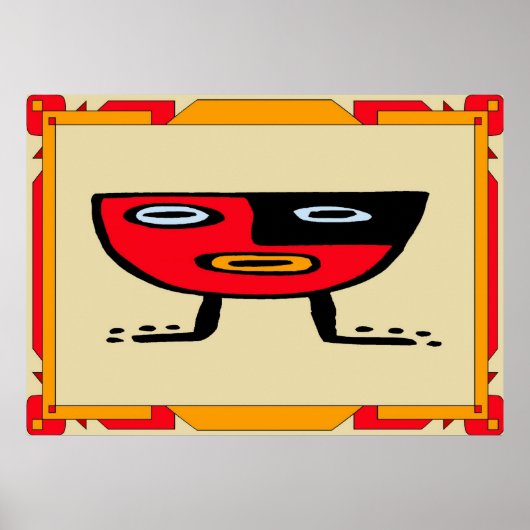 Tiki Bar-teken Poster (Voorkant)