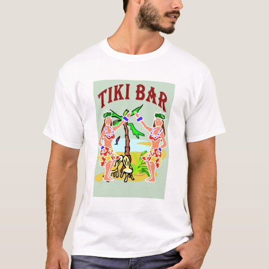 Tiki Bar-teken T-shirt (Voorkant)