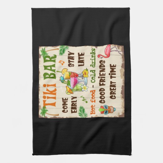 Tiki Bar Theedoek (Verticaal)