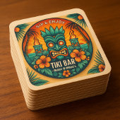 Tiki Bar Tropische Drinken Party Decor - Kartonnen Onderzetters