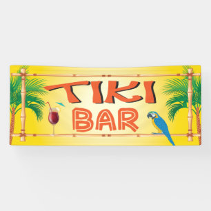 Tiki Bar tropische strandpartij Spandoek