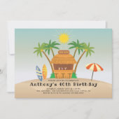 Tiki Bar Zomerfeest Kaart (Voorkant)
