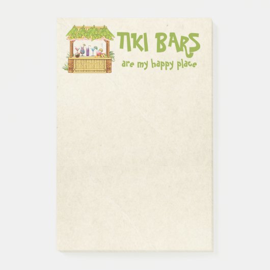 Tiki Bars zijn mijn gelukkige plek Post-it® Notes (Voorkant)