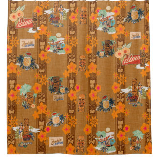 Tiki Bath Shower Curtain Douchegordijn