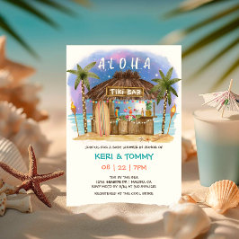 Tiki Beach Bar | Baby shower tropisch Zee Kaart