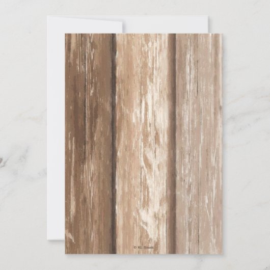 Tiki Beach Bar Tropical Moon Zee Engagement Party Kaart (Achterkant)