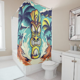 Tiki Beach Douchegordijn