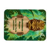 Tiki Beach Save-the-Date Magneet (Horizontaal)