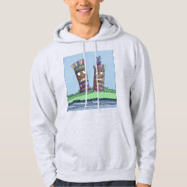 Tiki Bird Plum Hoodie
