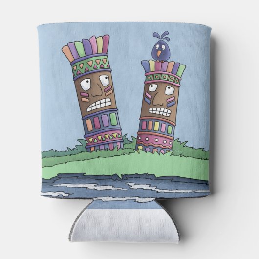 Tiki Bird Plum Koelbox Blikjeskoeler (Achterkant)