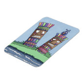 Tiki Bird Plum Magnet Magneet (Linkerzijde)