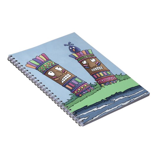 Tiki Bird Plum Notitieboek (Rechterzijde)