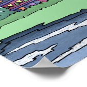 Tiki Bird Plum Poster (Hoek)