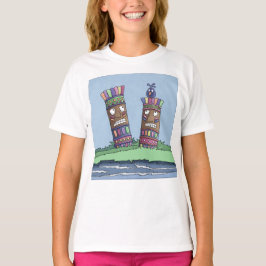 Tiki Bird Plum T-Shirt