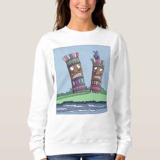 Tiki Bird Plum Trui (Voorkant)