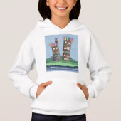 Tiki Bird Rosebud Hoodie (Voorkant)