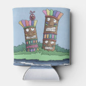 Tiki Bird Rosebud Koelbox Blikjeskoeler (Achterkant)