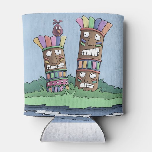 Tiki Bird Rosebud Koelbox Blikjeskoeler (Achterkant)