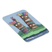 Tiki Bird Rosebud Magnet Magneet (Rechterzijde)