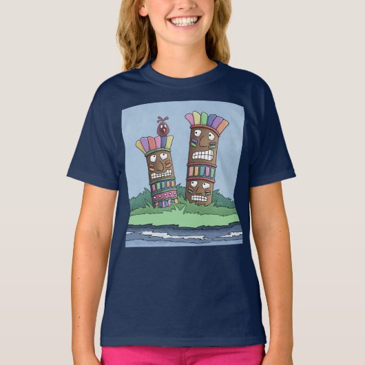 Tiki Bird Rosebud T-Shirt (Voorkant)