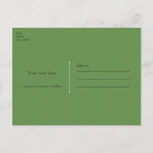 Tiki Birds Party  Retro Luau Save the Date Aankondigingskaart (Achterkant)