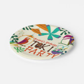 Tiki Birds Verjaardagsfeest  Luau Borden Papieren Bordje (Gekanteld)