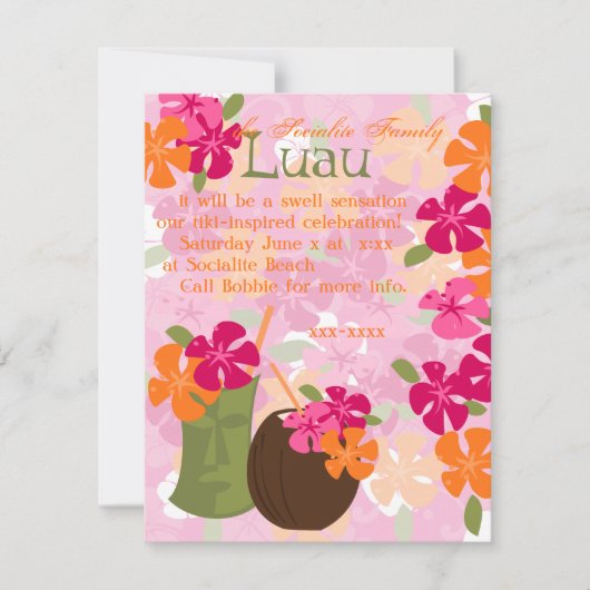Tiki Blossom Kaart (Voorkant)