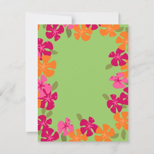 Tiki Blossom Kaart (Achterkant)