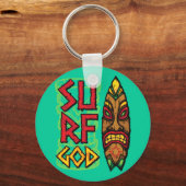 Tiki Board Wind God Sleutelhanger (Voorkant)