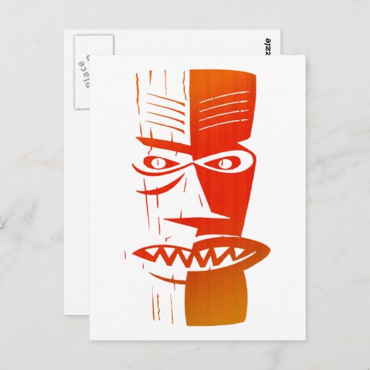 Tiki Briefkaart (Voorkant / Achterkant)