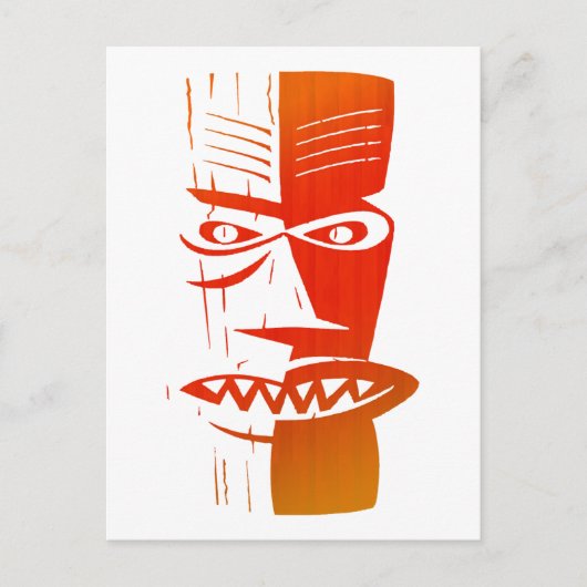 Tiki Briefkaart (Voorkant)
