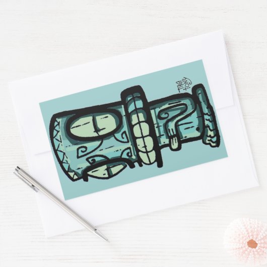 Tiki Car Sticker (Envelop)