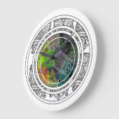 Tiki Colorful Circle Patroon Grote Klok (Hoek)