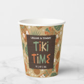 Tiki Feest Tropische Luau Papieren Bekers (Voorkant)