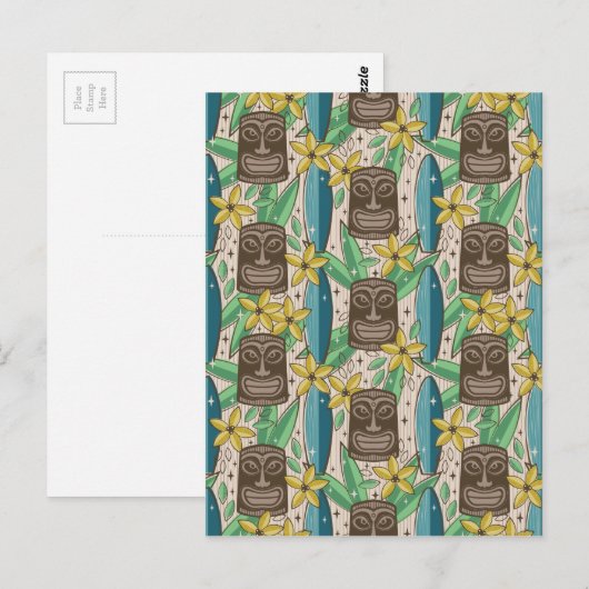 Tiki Garden Briefkaart (Voorkant / Achterkant)